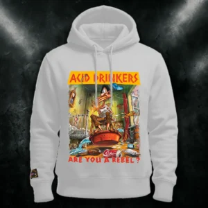 Bluza Acid Drinkers - „Are You A Rebel?” (biała)