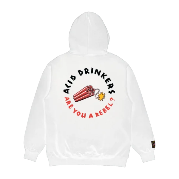 Bluza Acid Drinkers - „Are You A Rebel?” (biała)