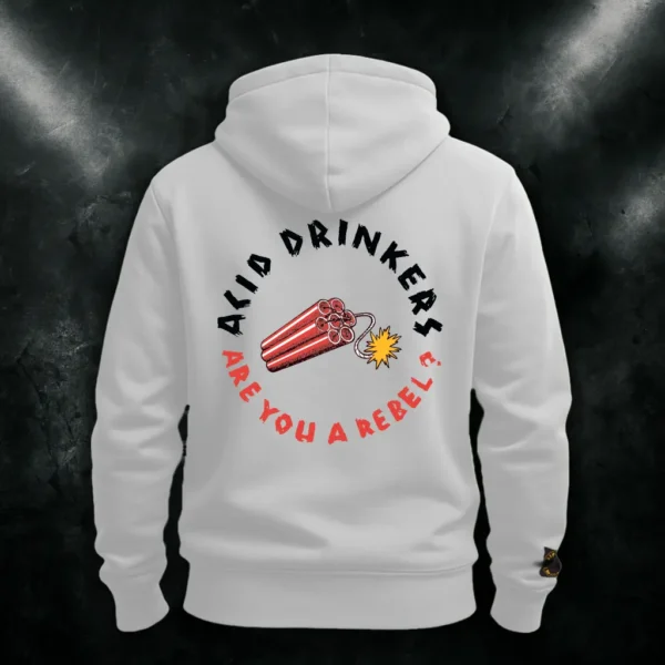 Bluza Acid Drinkers - „Are You A Rebel?” (biała)