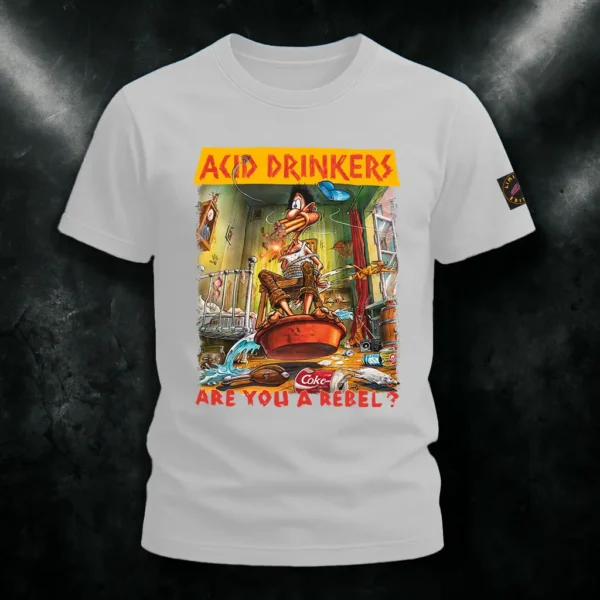 Koszulka Acid Drinkers - "Are You A Rebel?" (biała)
