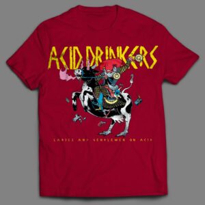 Koszulka - Acid Drinkers - Ladies and Gentlemen on Acid (czerwony / nadruk kolor)