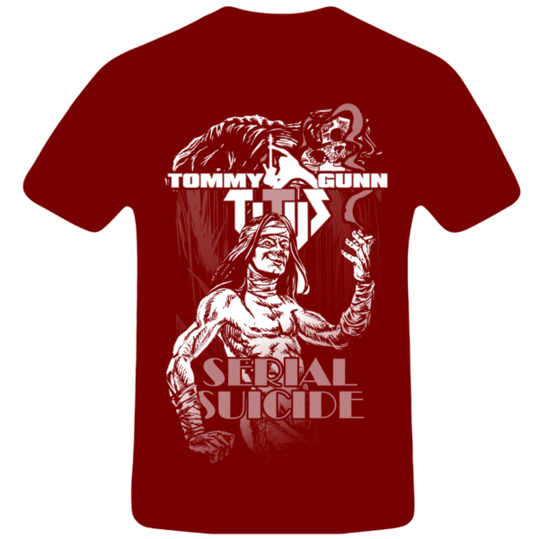 Koszulka Titus Tommy Gunn - The Last Line - red/white