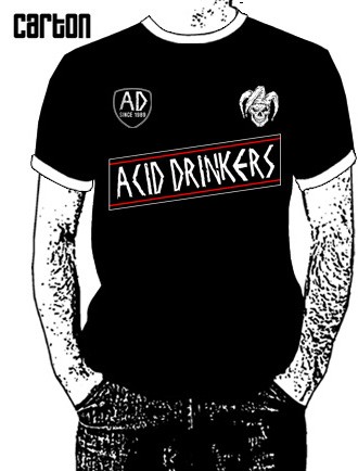 Piłkarska koszulka Acid Drinkers - czarna