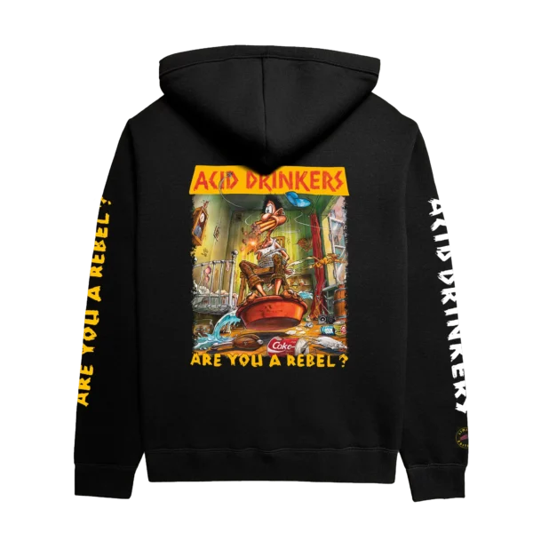Rozpinana bluza Acid Drinkers - „Are You A Rebel?” (czarna)