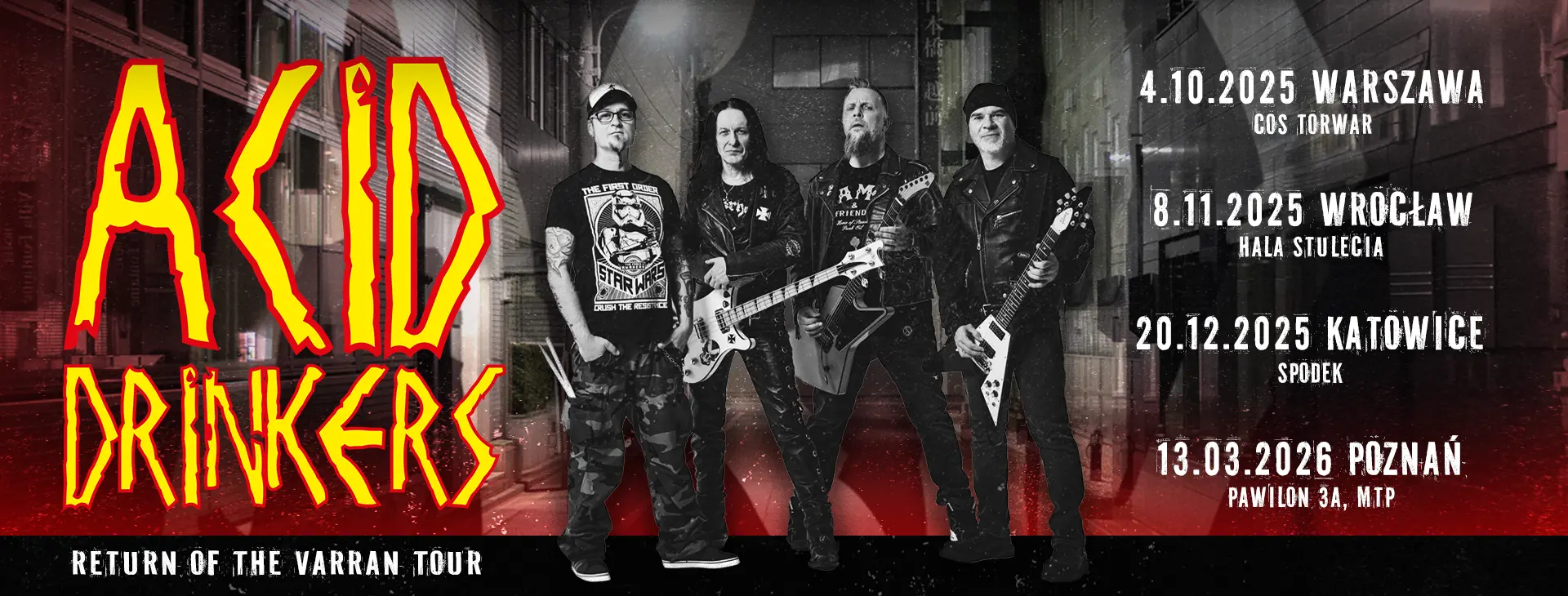 Acid Drinkers - Trasa Promo Banner