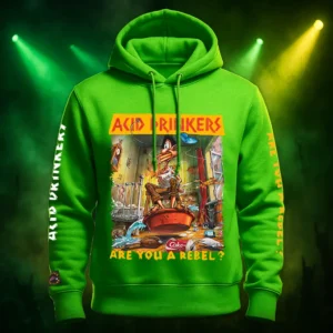Bluza Acid Drinkers - „Are You A Rebel?” (zielona)