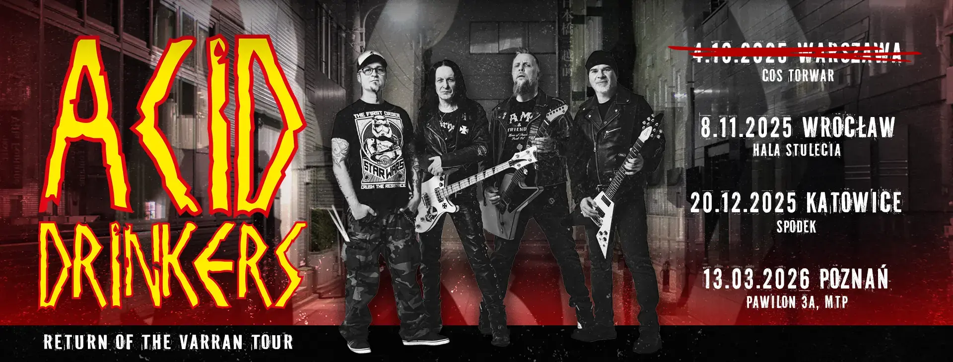 Acid Drinkers - Trasa Promo Banner