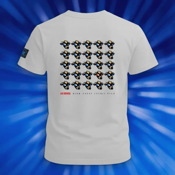 Koszulka Acid Drinkers – „High Proof Cosmic Milk” (biała)