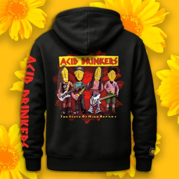 Rozpinana bluza Acid Drinkers – „The State Of Mind Report” (czarna)