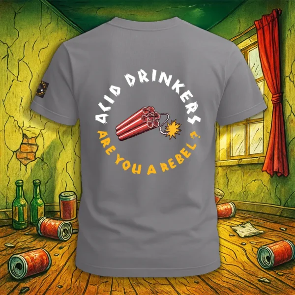 Koszulka Acid Drinkers - "Are You A Rebel?" (szara)