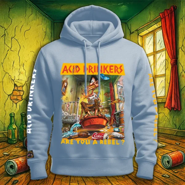 Bluza Acid Drinkers - „Are You A Rebel?” (jasnoniebieska)
