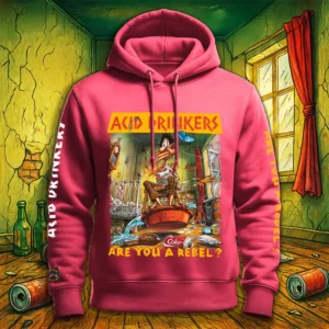 Bluza Acid Drinkers - „Are You A Rebel?” (różowa)